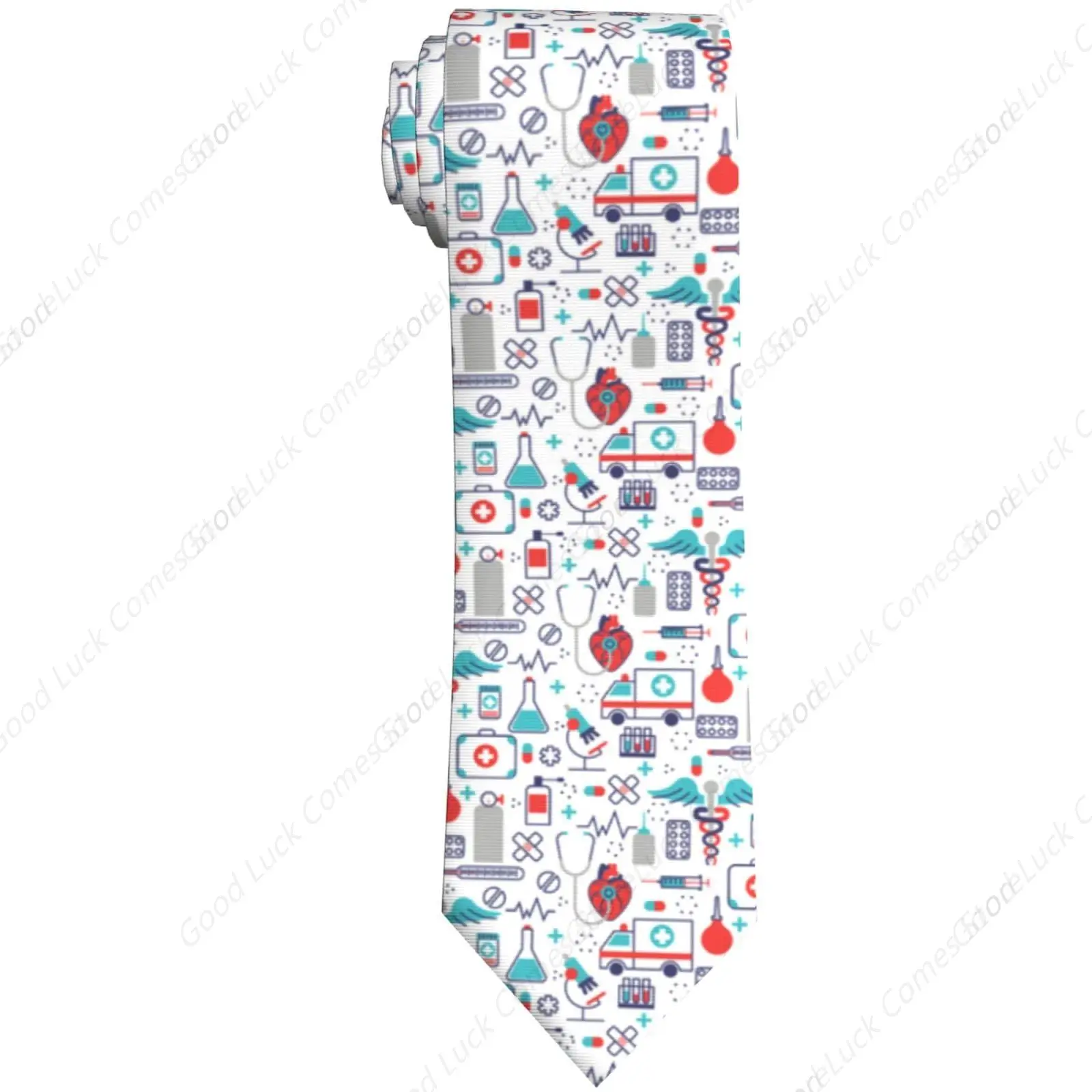 Mens Medical Accessories Neckties Pharmacist Tie Doctor & Nurse Gifts Neck Tie, Fun Crazy Gift For Medical/Nursing School