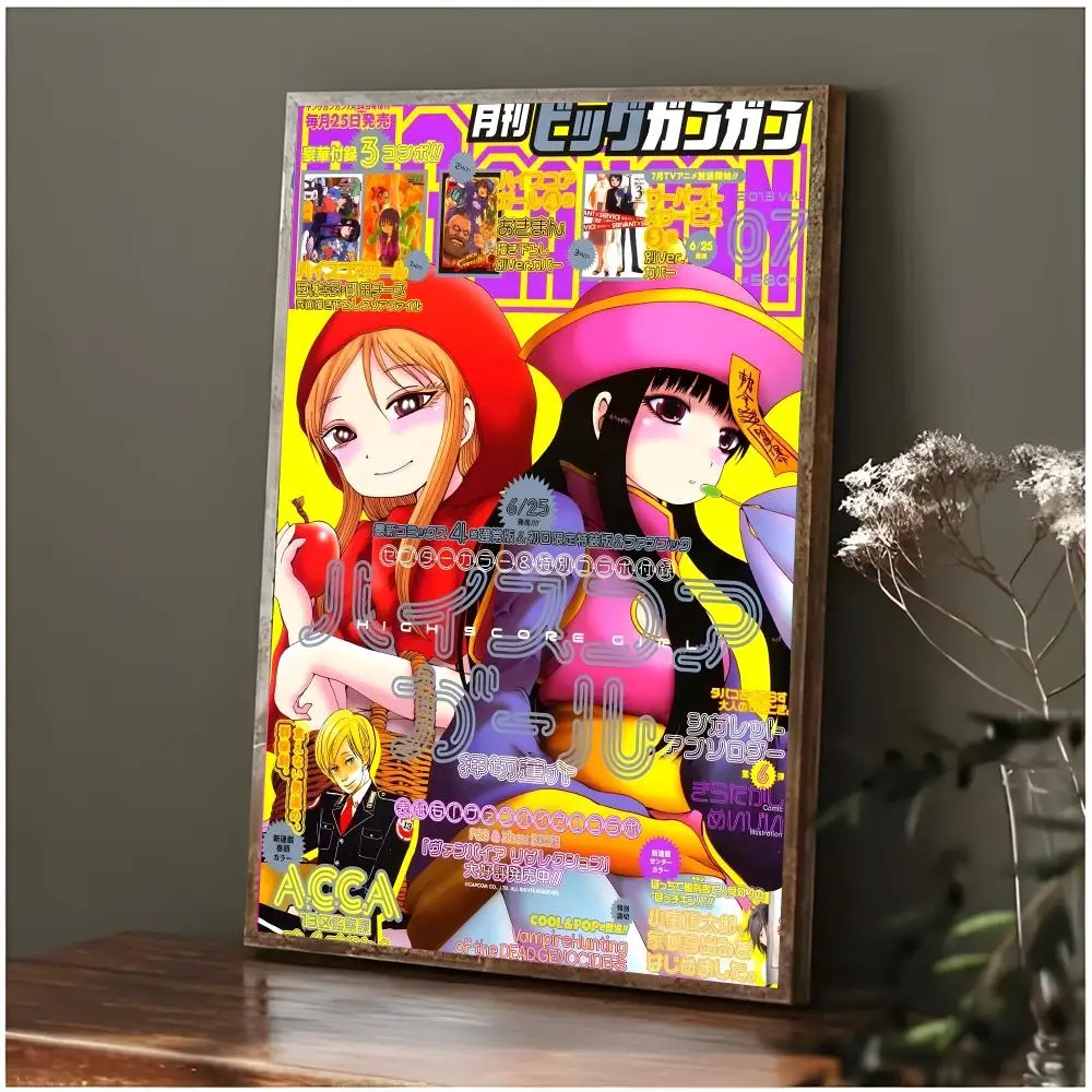 Nostalgic Anime H-Hi Score Girl Poster Modern Wall Art Bedroom Living Room Print Unframed