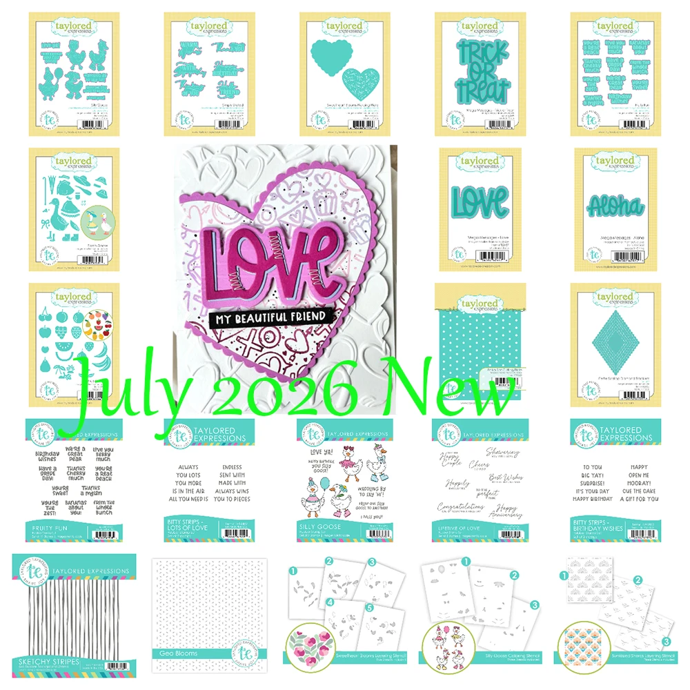 July 2026 New Taylored Porch Goose Die Set Fruit Metal Cutting Dies Stamps Stencils for DIY Scrapbook Greet Cards Handmade Gift