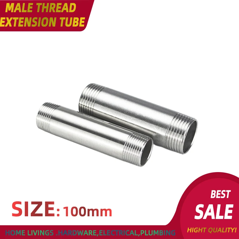 

Нержавеющая сталь 304, удлинительная трубка с наружной резьбой BSPT, фитинг для водопроводной трубы, адаптер 1/4 дюйма, 3/8 дюйма, 1/2 дюйма, 3/4 дюйма, буксирный путь