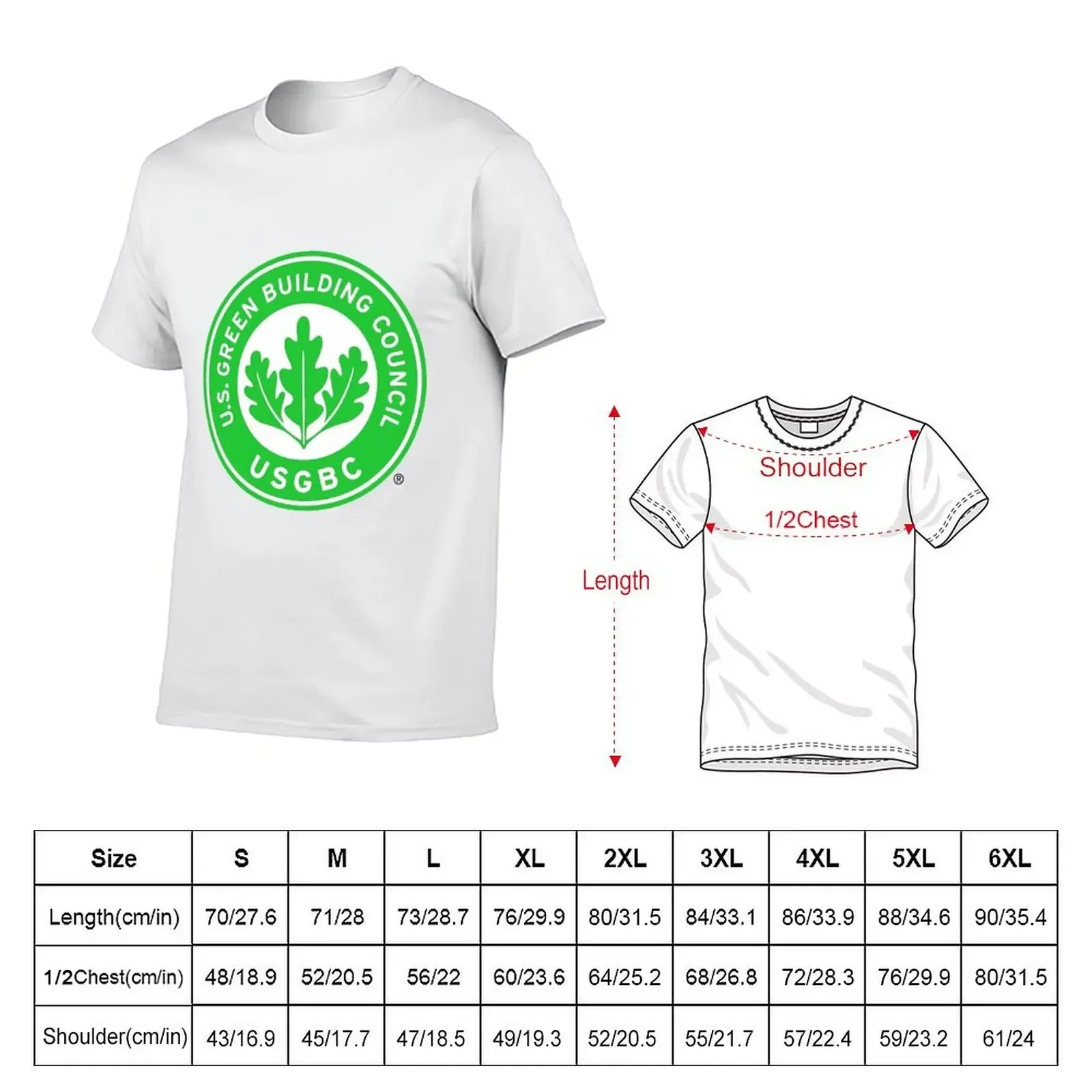 U.S GREEN BUILDING COUNCIL Logo T-Shirt baggy shirts customs cute tops mens t shirts pack