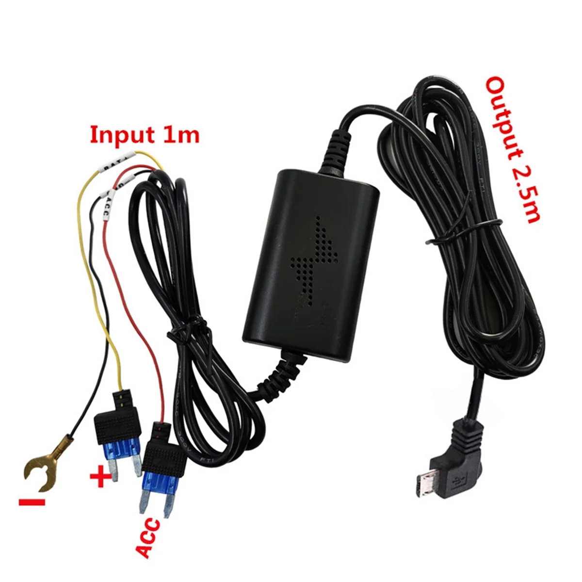 Cabo de vigilância de estacionamento para 70mai 4k a800s a500s d06 d07 d08 m300 kit de fio rígido up02 para carro dvr 24h monitor de estacionamento