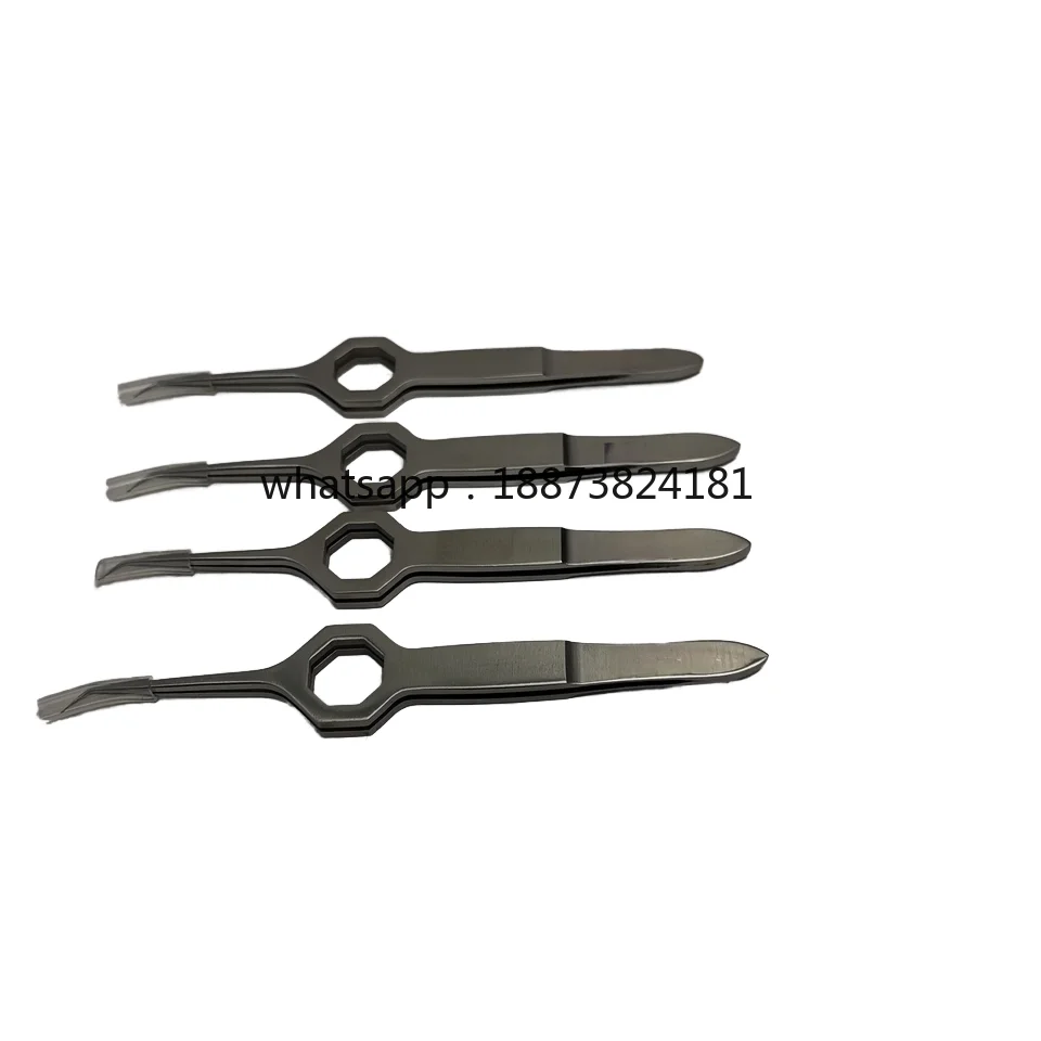 

Manual Surgical Hair Transplant Forceps Tweezers with Serrated Tips fast shipping
