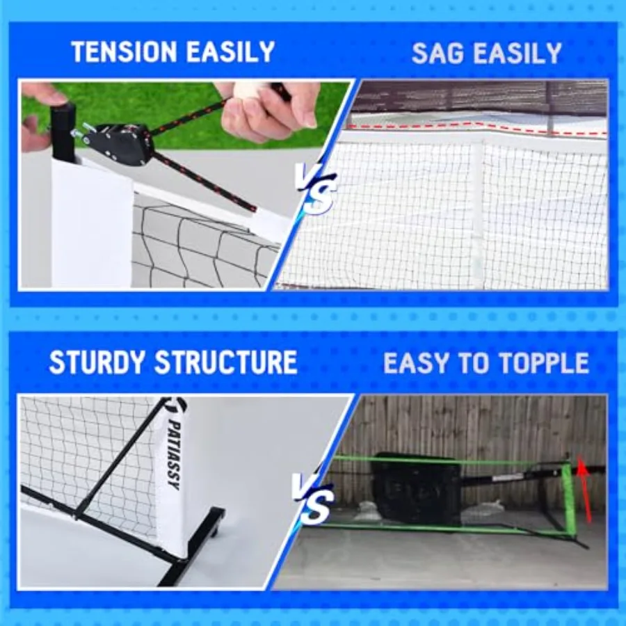 Portable 22FT Pickleball Net Set 3