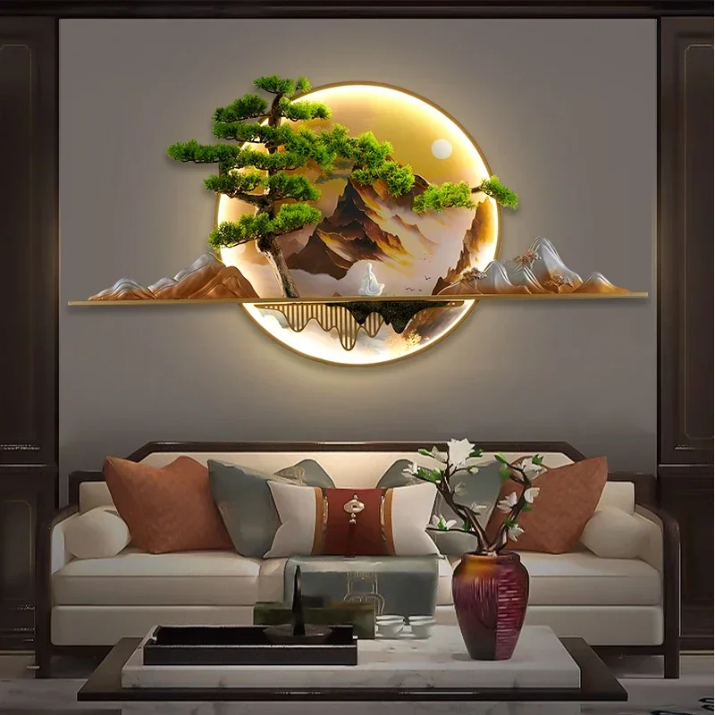 DORIAN Modern Picture Wall Light LED Chinese Creative Landscape Mural Sconce Lamp For Home Living Room Study Bedroom Decor