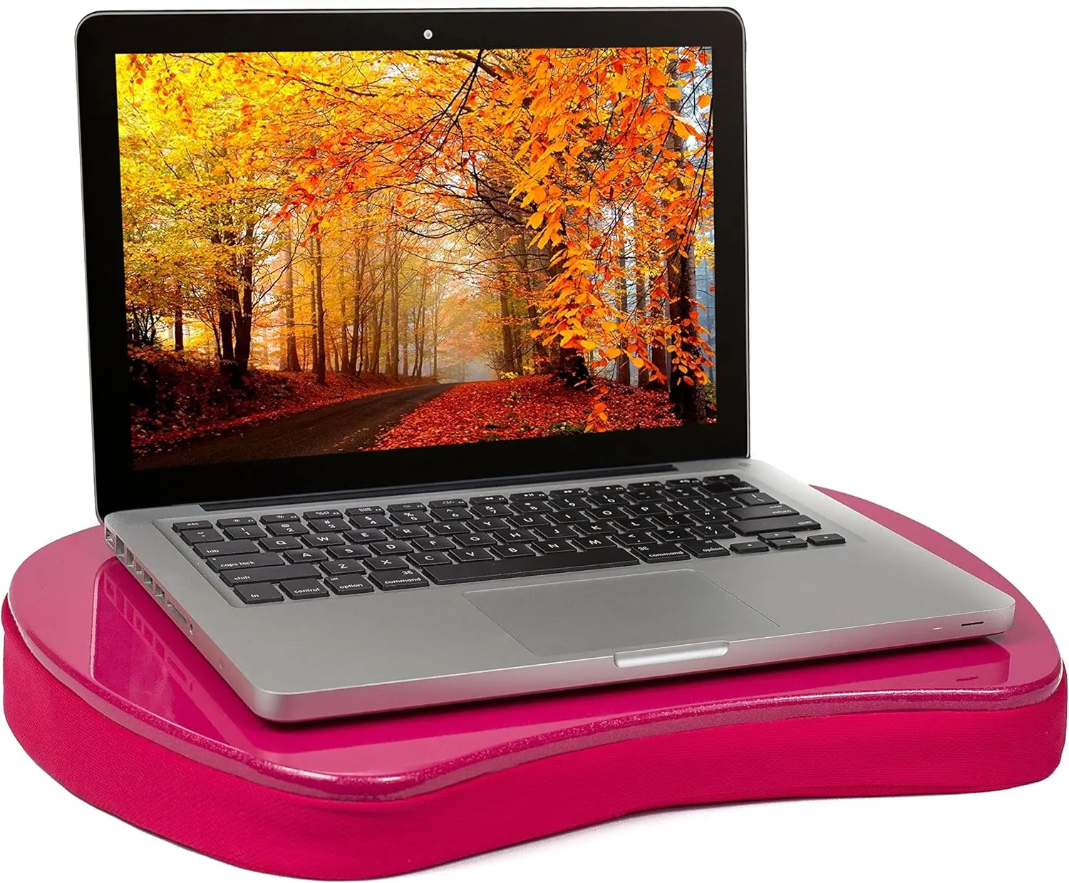 

Pink Mini Memory Foam Lap Desk for Laptops - Portable Workstation for Bed, Couch & Chair