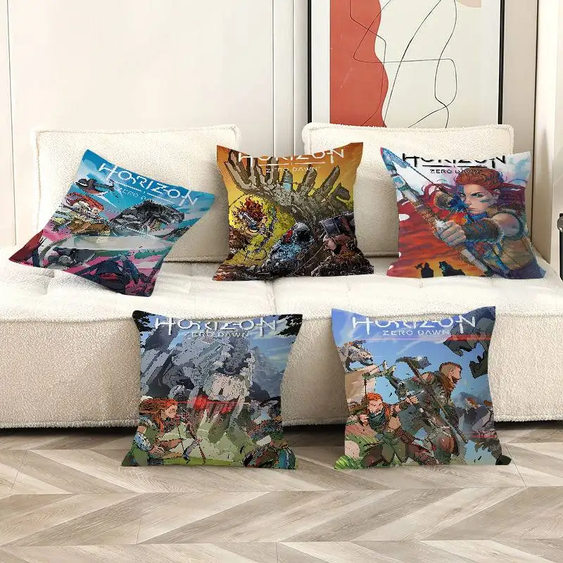 H-Horizon Zero Dawn Game Pillow Gift Home Office Decoration Pillow Bedroom Sofa Car Cushion CoverPillow Case