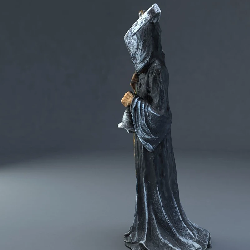 Holy Death Statue Standing Religious 6 69 Decorative Santa Muerte Figurine Grim Reaper Holding Scythe Statue Altar Halloween