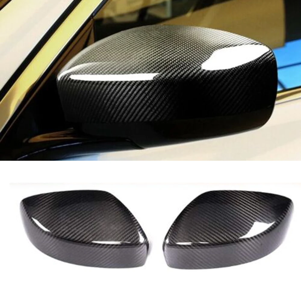 ADD ON REAL CARBON FIBER MIRROR COVER FOR INFINITI G25 G37 Q40 Q60 2009-2015