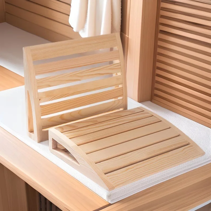 Spot sauna wooden pillow cross-border hot sale cervical spine sauna backrest pillow sweat steaming universal pillow   access