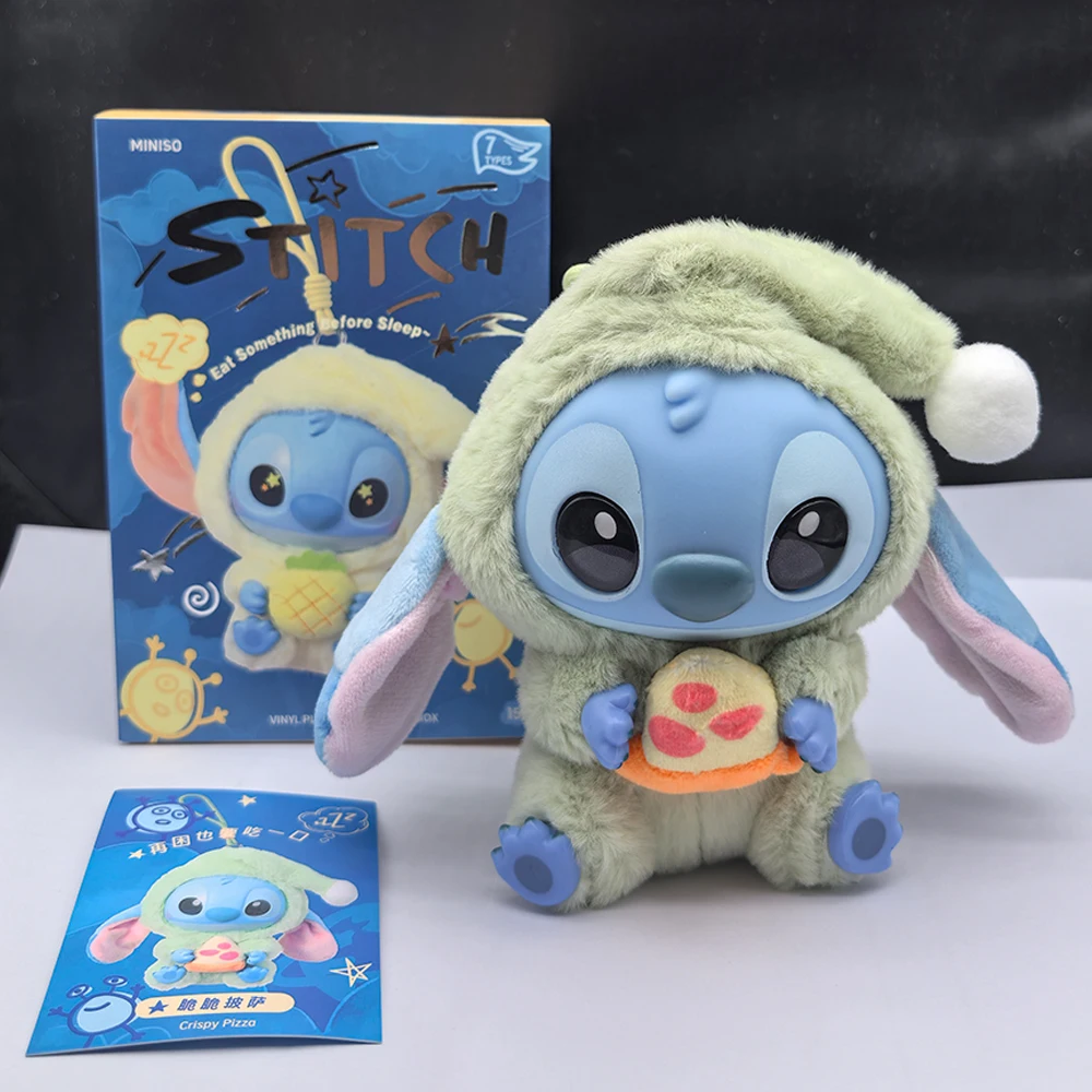 Hot kawaii Stitch Blind Box Bag Eat Some Thing Before Sleep Series Виниловый кулон Милая кукла Mystery Box Пушистая кукла-сюрприз в подарок