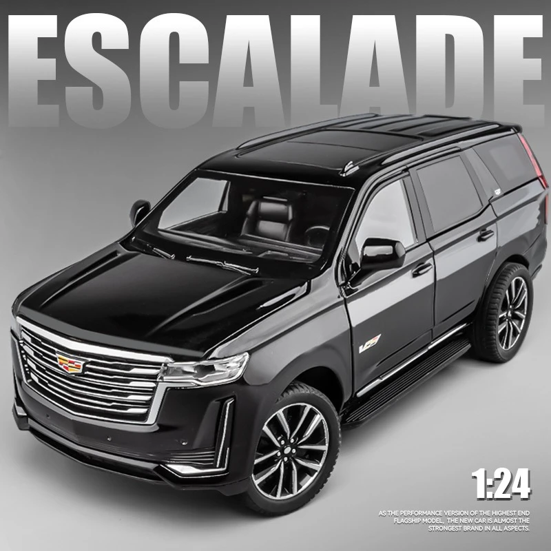 

1:24 Cadillac Escalade SUV Alloy Car Model Diecasts & Toy car Metal Car Model Sound and Light Collection Childrens Gift