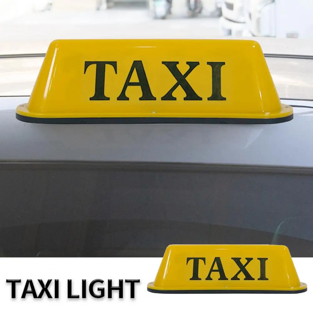 Taxi Cab Sign Roof Top Topper Auto Magnetic Lamp LED Light Waterproof TAXI Roof Lamp Bright Cab Roof Light Car Signal Light