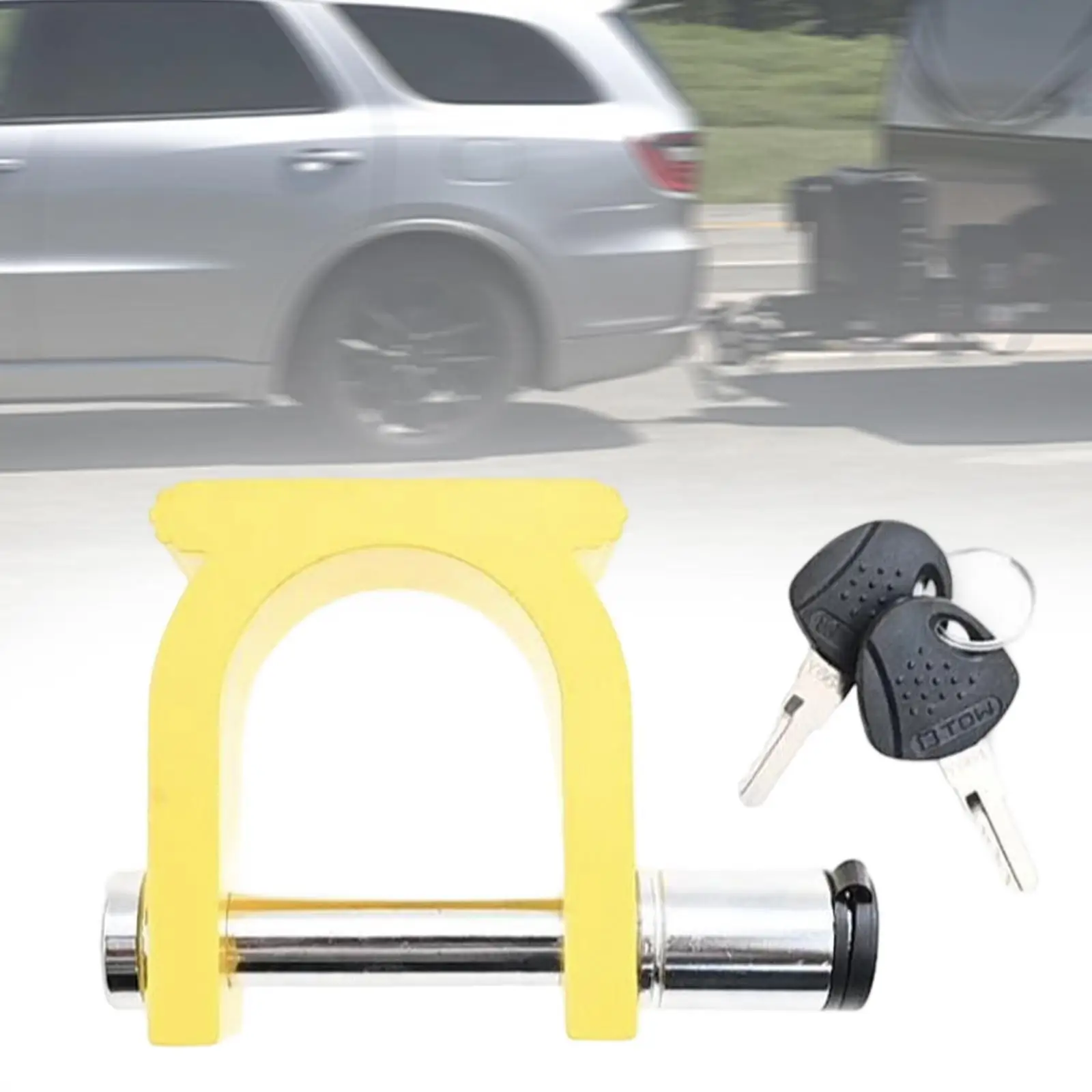 

Усиленный универсальный замок для прицепного устройства, металлический защитный замок для буксировочных устройств и автодомов