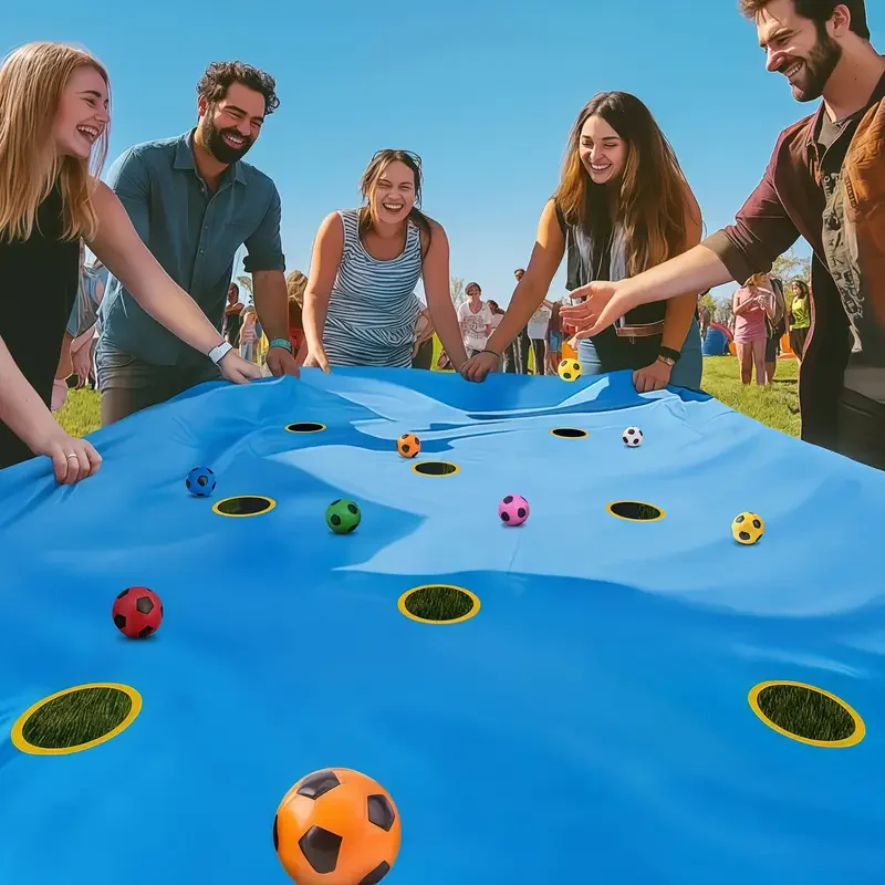Alfombra de juego de equipo con agujero cooperativo para niños y adultos, grupo escolar, adiestramiento al aire libre, trabajo en equipo, desafío, herramienta de trabajo de clase PE