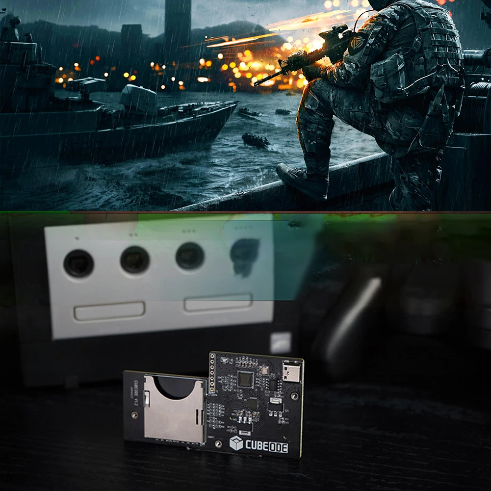 

CUBEODE V1.2 Game Console Optical Drive Emulator Replace Original DVD Drive Optical Drive Emulator for NGC GameCube Game Console