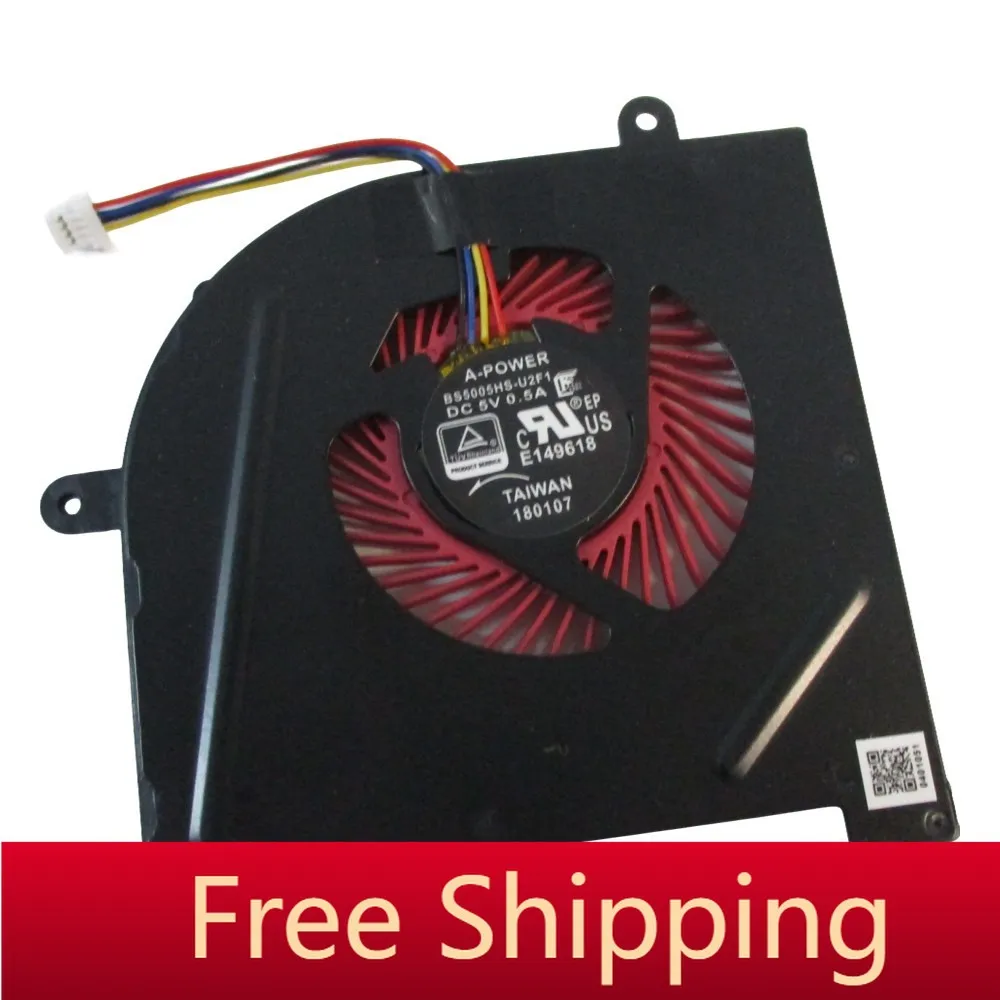 CPU Fan FOR MSI GS63VR GS73VR Laptops BS5005HS-U2F1