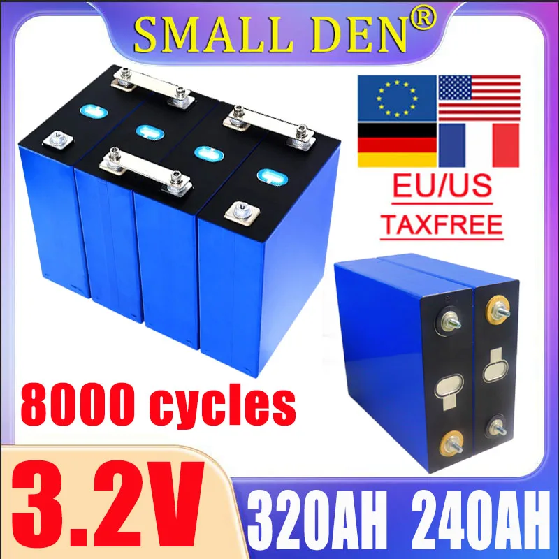 1-16pcs 3.2V 320AH 240AH LiFePo4 battery DIY 12V 24V suitable for golf car and vessel solar energy system  EU/US tax exempt