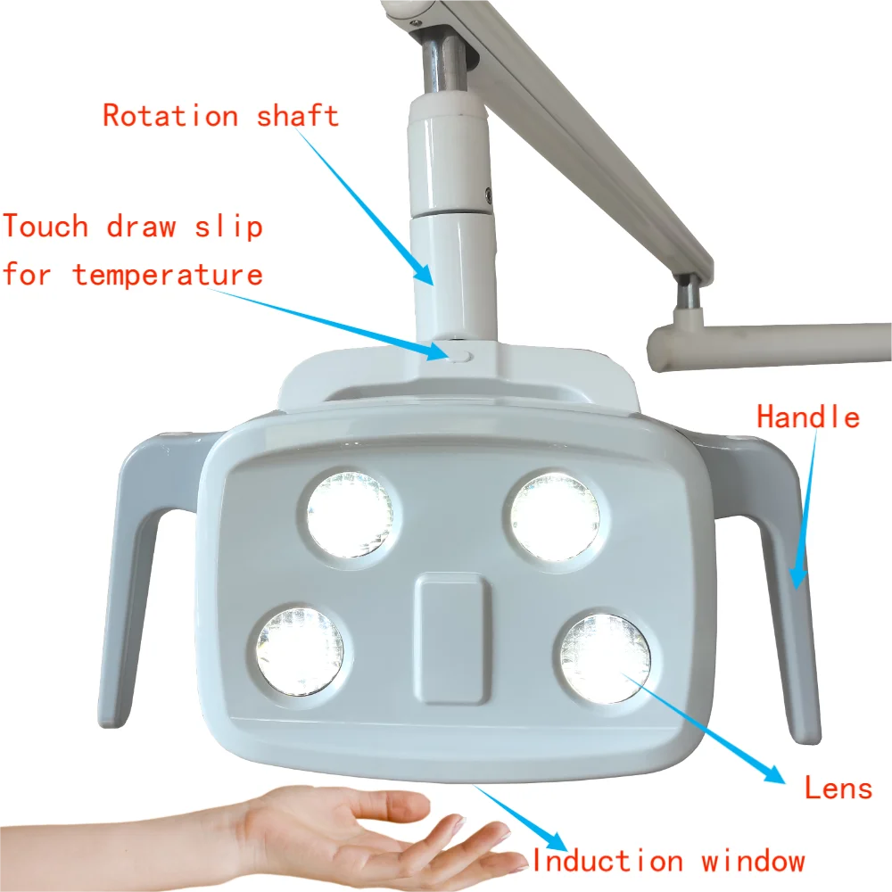 Oświetlenie dentystyczne Lampa Krzesło Indukcyjne Światło LED Chirurgia Bezcieniowe Światło Praca dentystyczna