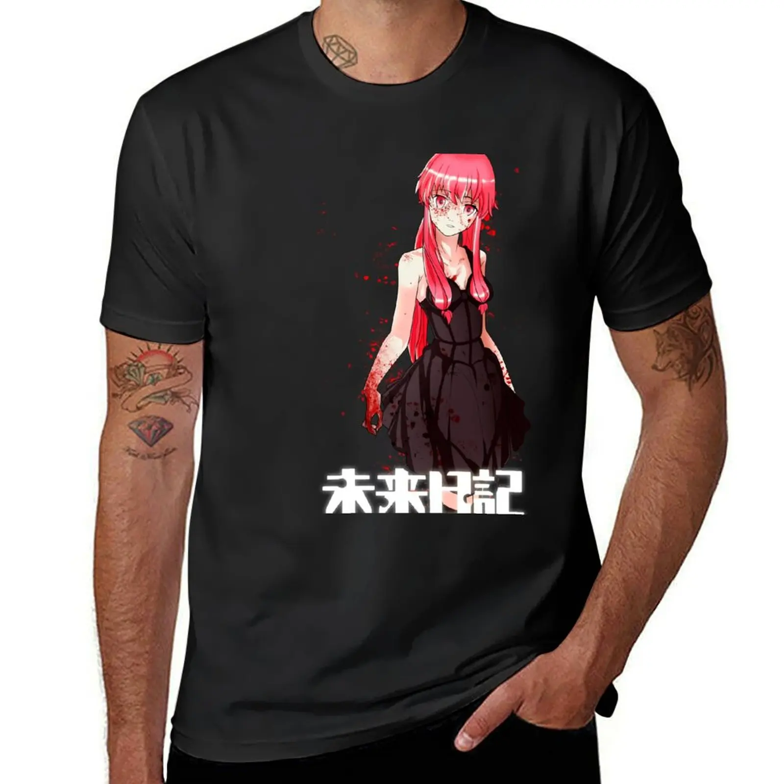 

Mirai Nikki T-Shirt summer tops vintage tees mens workout shirts