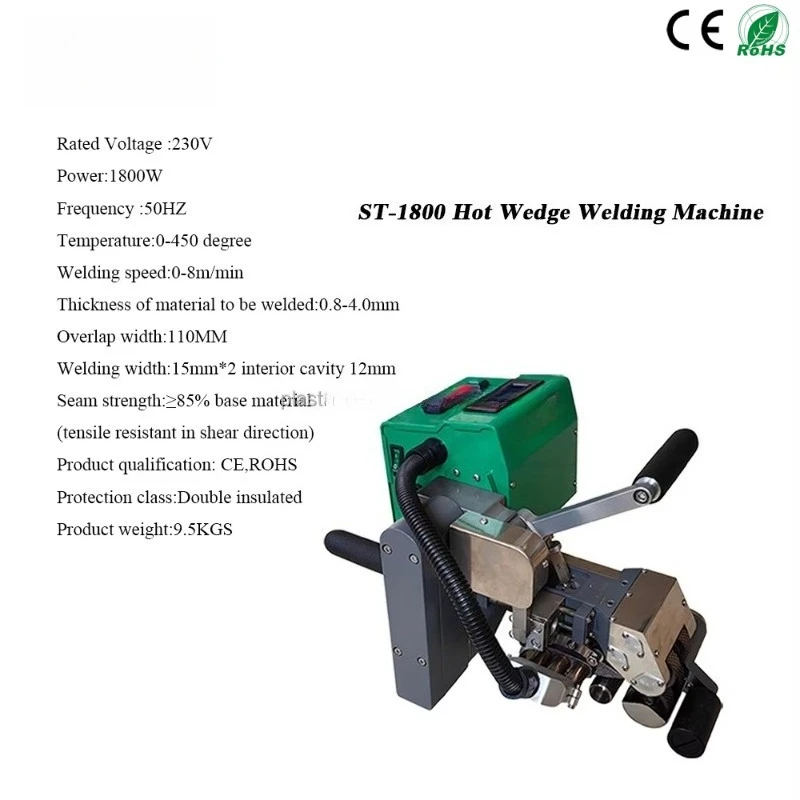 Automatic Geomembrane Welding Machine Seam Welder Thick Membrane HDPE Sheet Plastic Pond Liner Welder Repairing