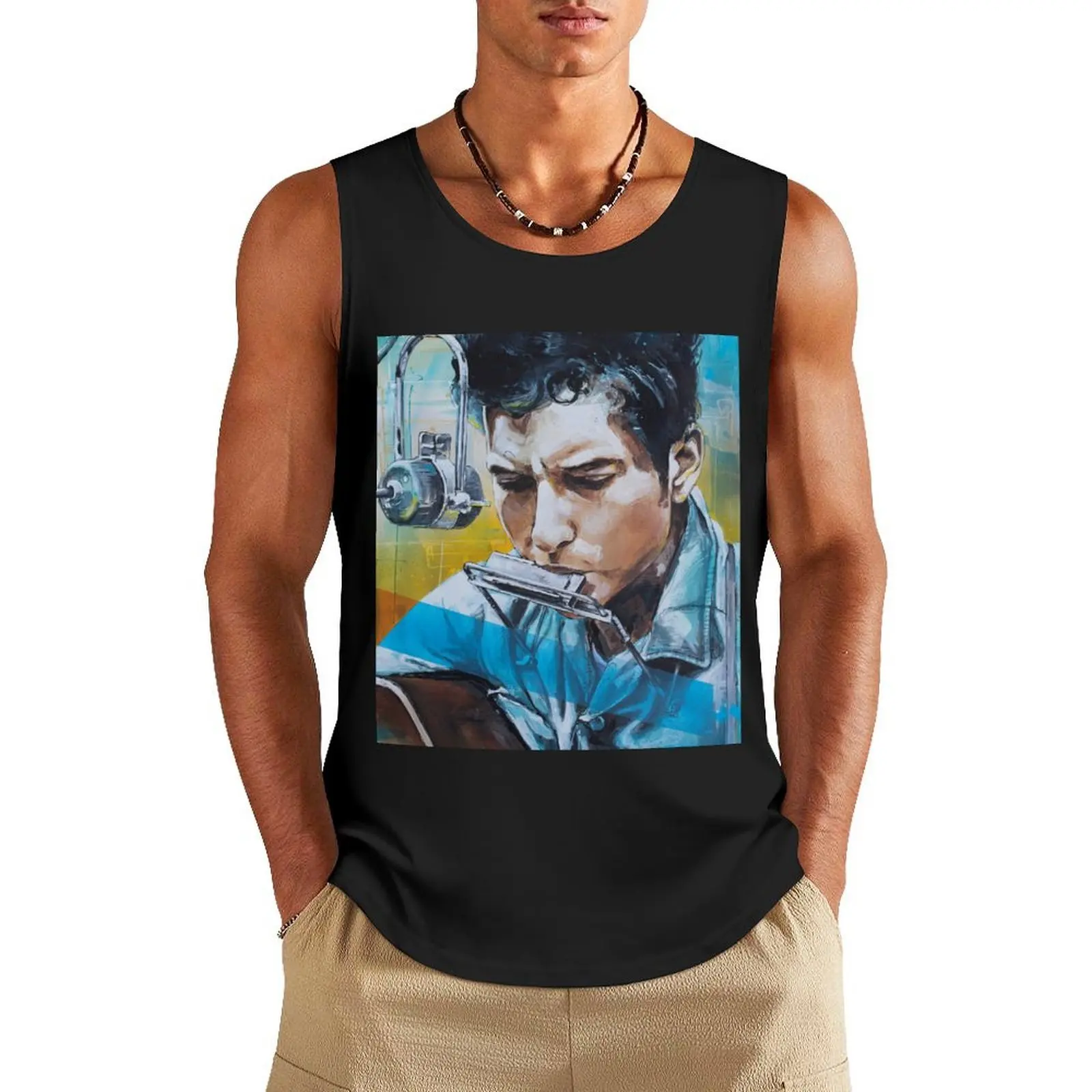 

Robert Zimmerman painting Tank Top bodybuilding t-shirt sleeveless summer