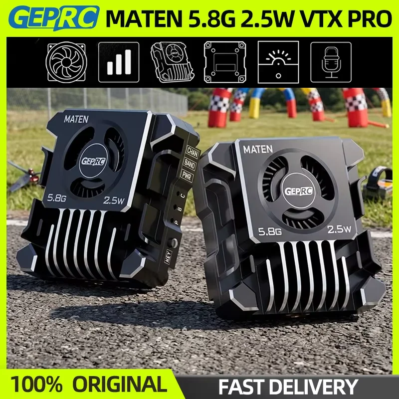 GEPRC MATEN 5.8G 2.5W VTX PRO Aluminum Alloy Numerical Control Shell Assisted Heat Dissipation Drones Accessories