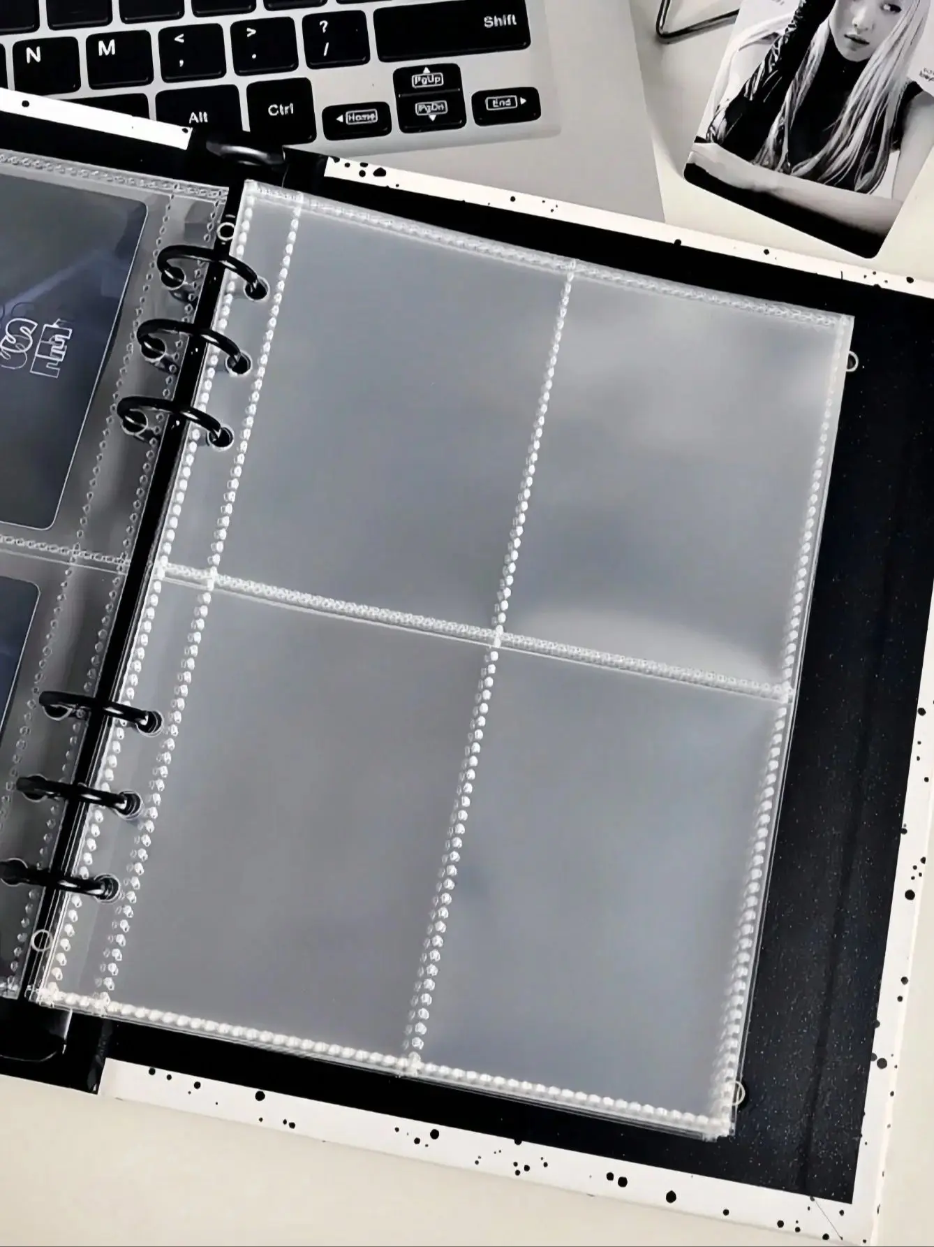 25/50pcs A5 Binder Photo Card Holders, 200 Pockets, Double-Sided 4-Pocket Design, Top Loading, Clear K-pop Membrane Cards