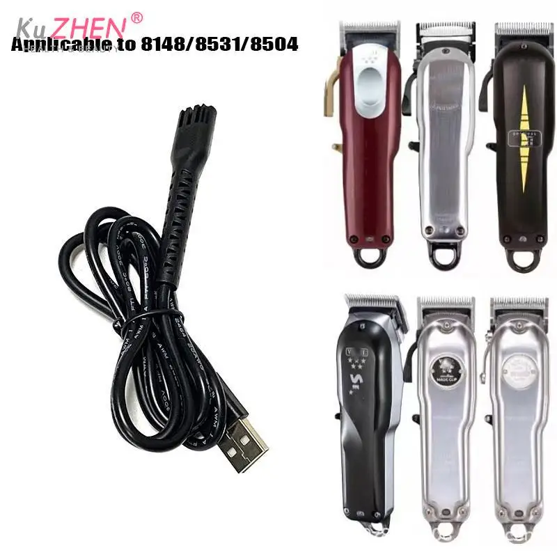 5V Hair Clippers Power Cord Replacement Shaver Charger Cord USB Cable USB Data Line For 8148/8591/8504 Electric Clipper Accessor
