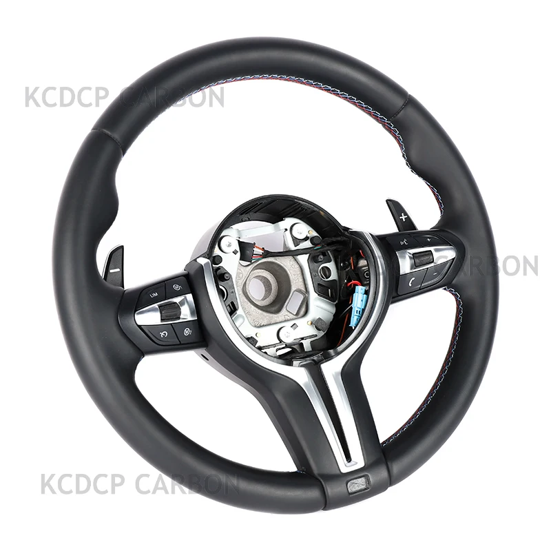 

Full Leather steering wheel suitable for BMW E46 E30 M1 M2 M4 M5 M6 F10 F18 F11 F12 F30 X1 X2 X3 X4 X5 X6 3 Series 5 Series