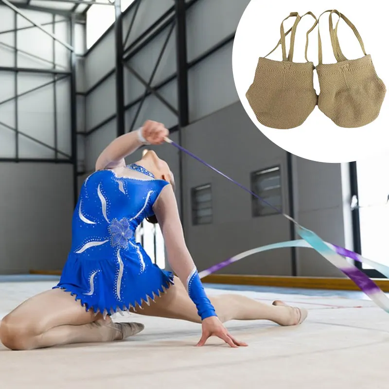 Rhythmic Gymnastics Soft Half Socks Art Gym Dance Shoes Professional Competition Sole Socks Protect Foot Elastic Dance Shoes