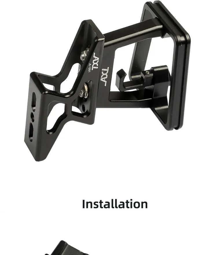 AXI Faltrad-Vordertasche Erhöhter Sockel Aluminiumlegierung Vorderradträger-Adapter Erhöhung für Dahon Brompton Faltrad – Detail 16