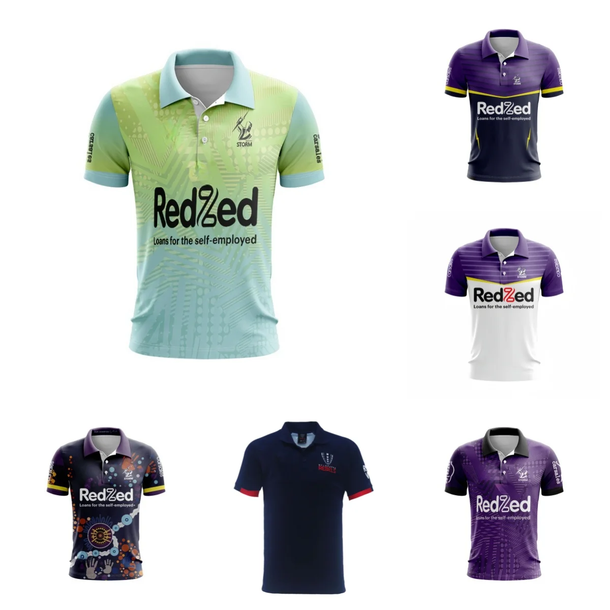 POLO Men's Storm | Melbourne Storm 2024 Green Training Shirt