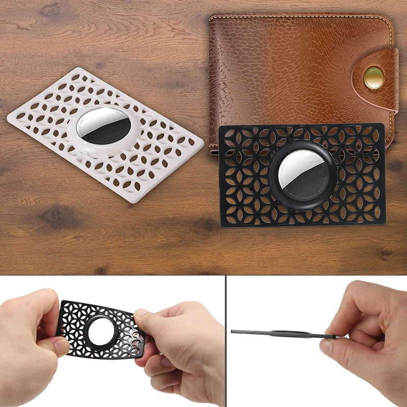 For Apple Airtag Wallet Case Thin Card Size Case for Air tag Holder Purse Wallet GPS Tracker Airtags Cases for Handbag Backpack