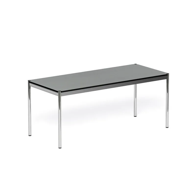 Stainless steel Internet celebrity computer desk medieval Bauhaus desk household USM conference table simple modern writing desk