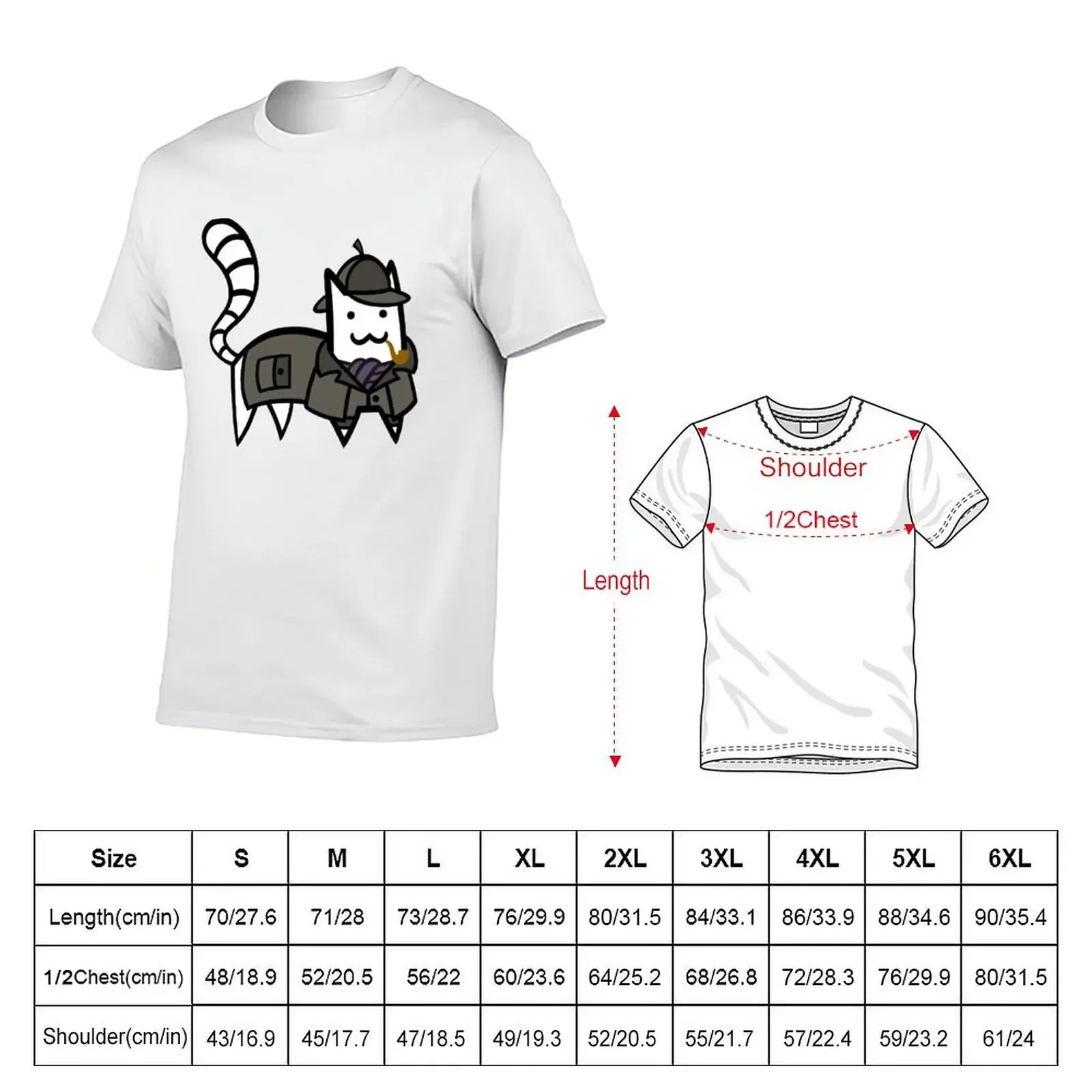 Detective Cat T-Shirt customs design your own heavyweights t shirts for men graphic