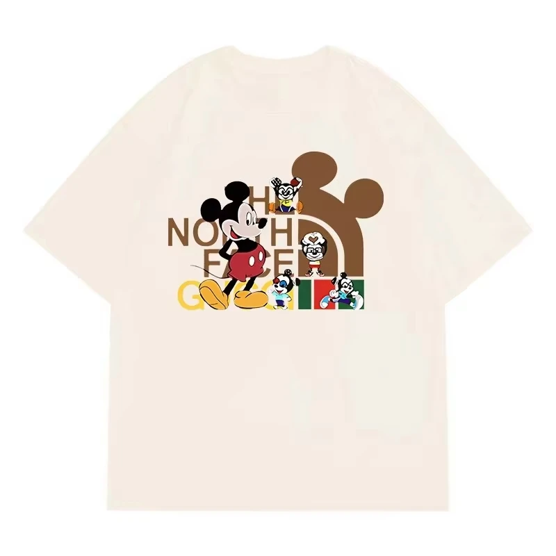 تي شيرت قطني جديد بأكمام قصيرة لعام 2025 مناسب لكل من الرجال والنساء كاجوال وفضفاض لخريف وشتاء #2