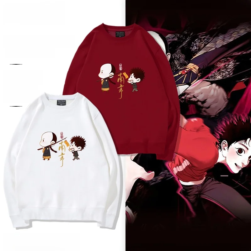 

Comical Cartoon Long Sve round Ne Cotton Sweatirt Comfortable Loose Fit ex Hoodie for All Seasons Casual Sle