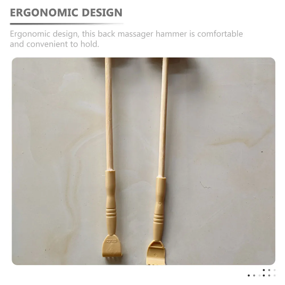 

2pcs Massage Knocking Hammers High-Quality Wood Back Massager For Full Therapy Handheld Shoulder Neck Leg Foot