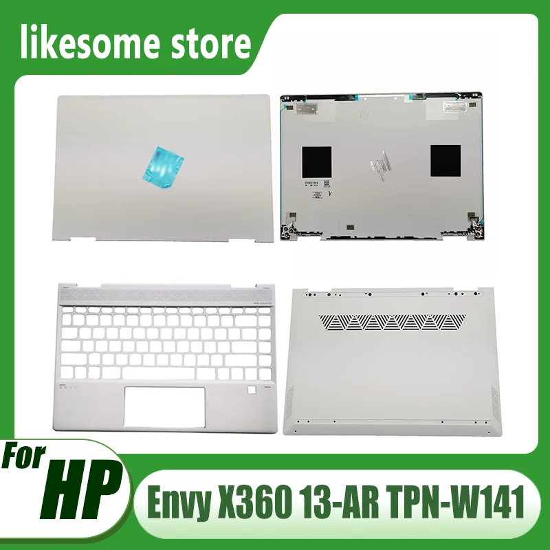 New Laptop Case For HP Envy X360 13-AR TPN-W141 LCD Back Cover/Palmrest/Bottom Cover Replacement L53425-001 L54198-001 White