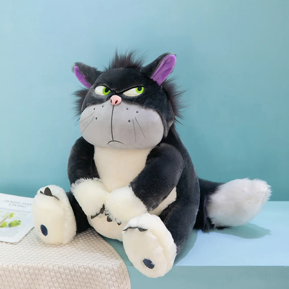 Disney Lúcifer Cat Plush Toy, Boneca de Expressão Ruim Bonito, Travesseiro Infantil, Presente de Aniversário