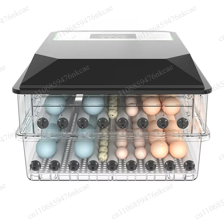 Automatic Egg Incubator/Egg Hatcher 12V 220V Solar Power 48 to 56 Egg Capacity 64 Eggs