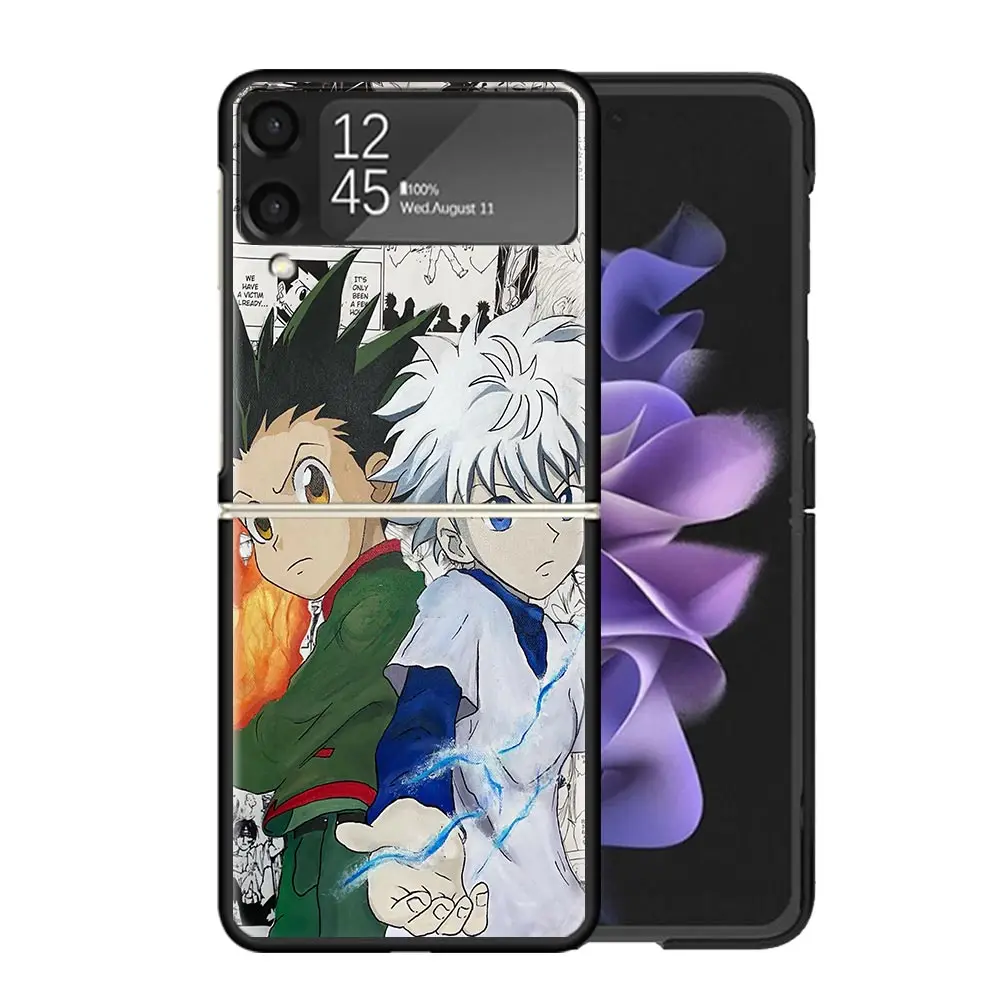 HXH Hunter Anime Phone Case For Samsung Galaxy Z Flip6 Flip4 Flip5 Flip3 Cases Z Flip 6 3 4 5 5G Back Cover Shell Fundas Galaxy 