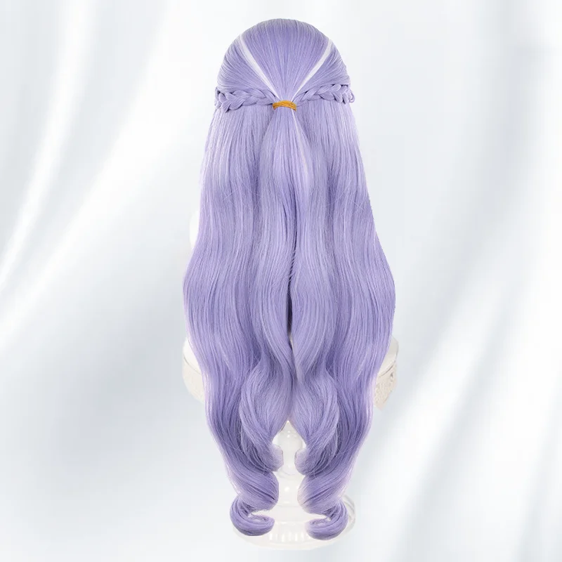Game Zenless Zone Zero Vivian Cosplay Wig Vivian Banshee Long Purple Hair White Highlights Cosplay Hair For Comicon Party