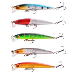 5pcs Minnow Fishing Lures 3D Eyes Artificial Hard Bait 8.8cm 6.1g Pesca Sinking Wobbler Crankbaits Carp Bass Tackle