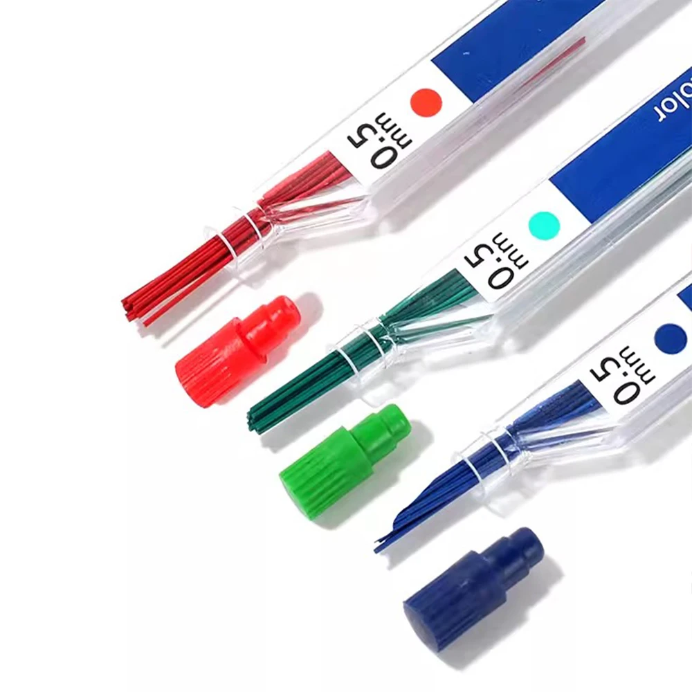 German STAEDTLER Color Lead 254 Mechanical Pencil Lead Painting Drawing Red Blue Green 0.5mm Art Stationery