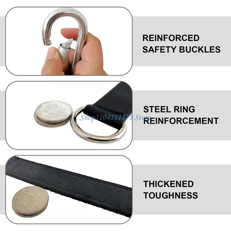 P9FC Lock Carabiner للأرجوحة المتأرجحة ، سهلة الاستخدام مجموعة شنق الأرجوحة معلقة