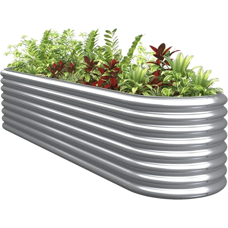 

Vegetable raised garden bed, adjustable outdoor garden raised planter, gardening flower raised bed