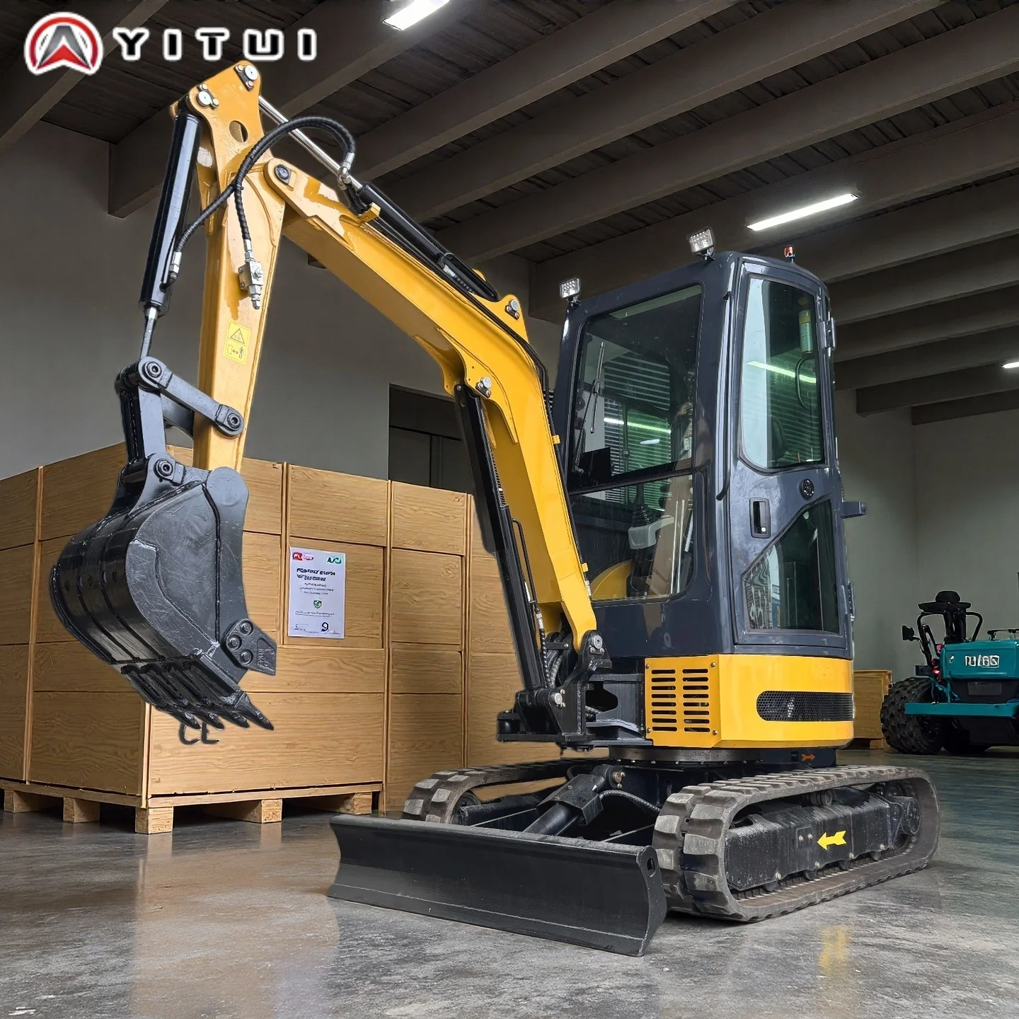 3,5 тонны мини-экскаватор дизельный гусеничный гидравлический микроэкскаватор CE EPA для строительства сада с ковшом по индивидуальному заказу 2025