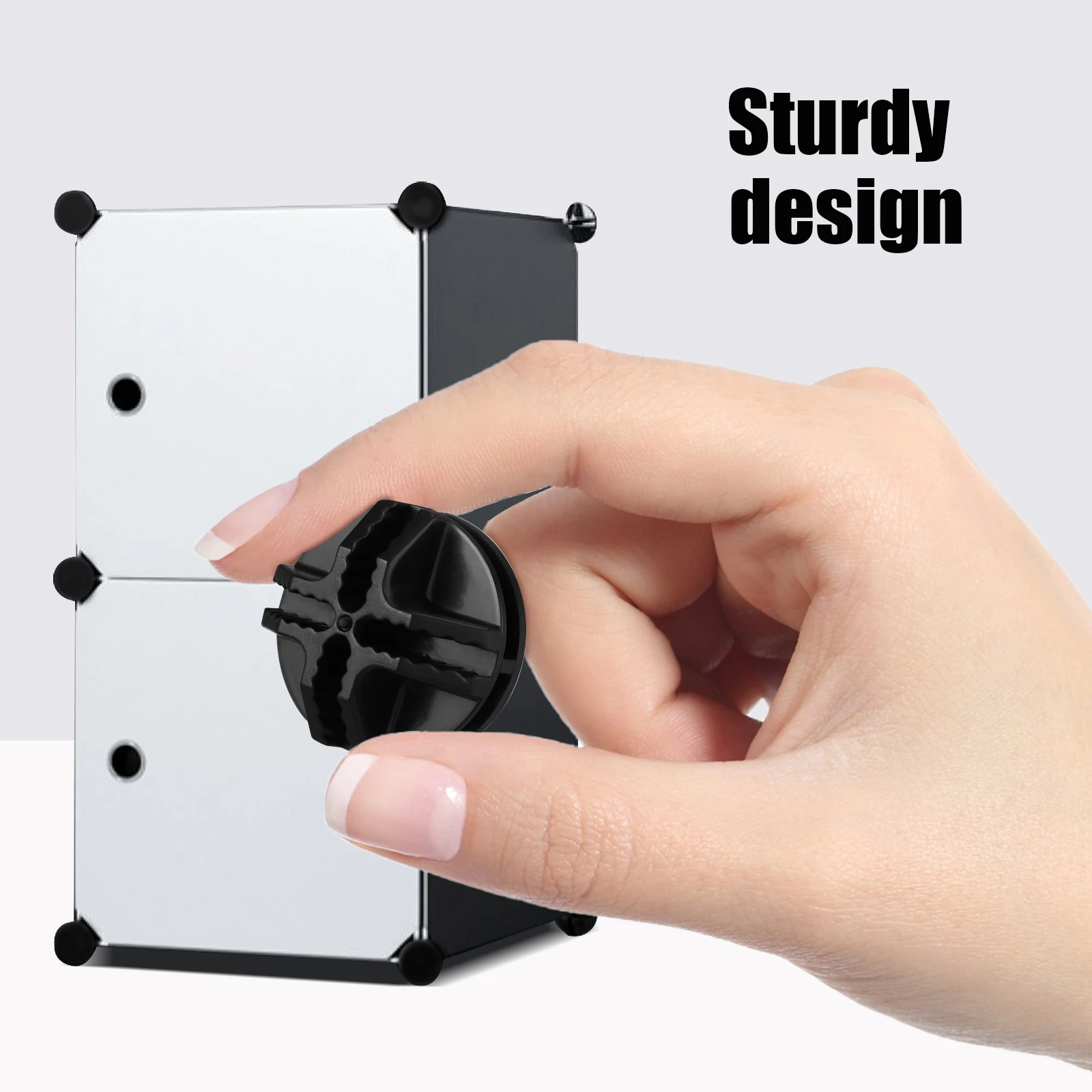 30 pz connettori armadio combinato scatole di immagazzinaggio griglia metallica cubo ganizer armadio armadi modulari connettore rotondo plastica robusta